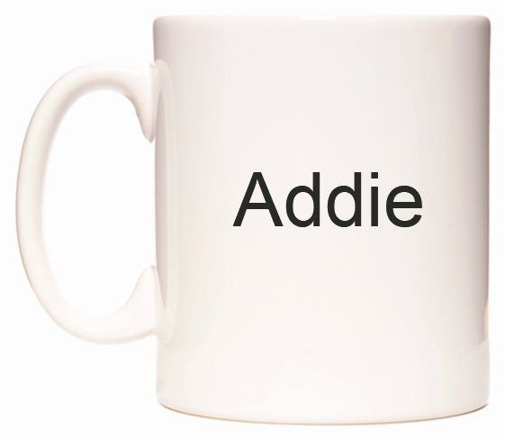 This mug features Addie