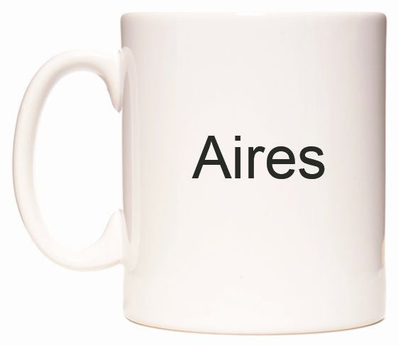 This mug features Aires