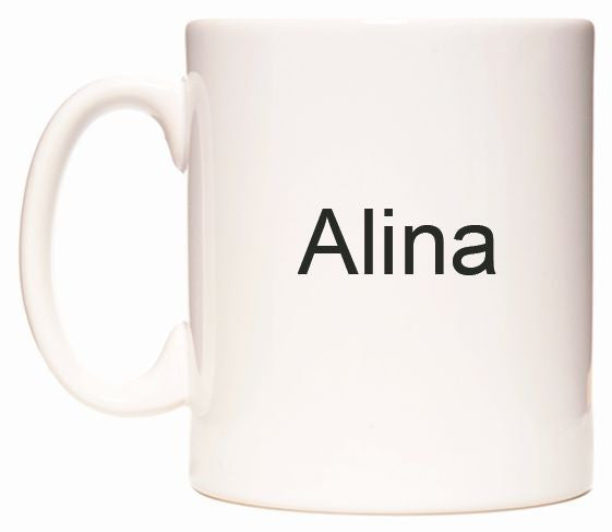 This mug features Alina