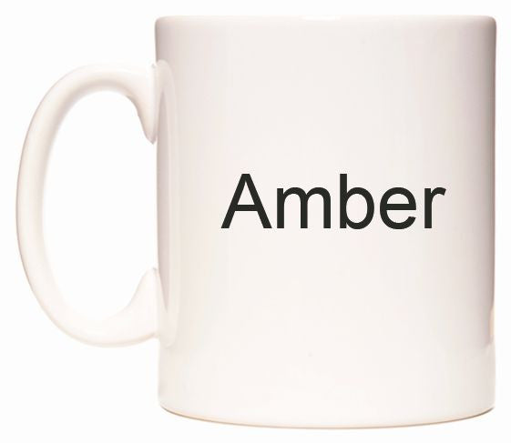 This mug features Amber