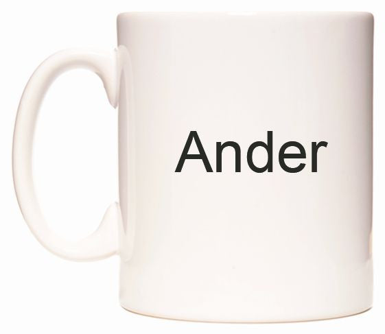 This mug features Ander