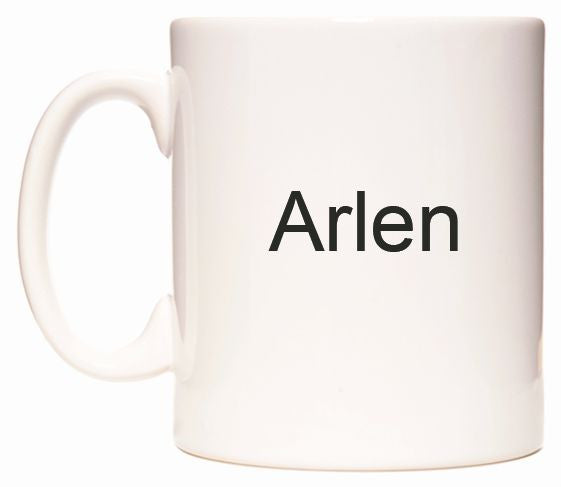 This mug features Arlen