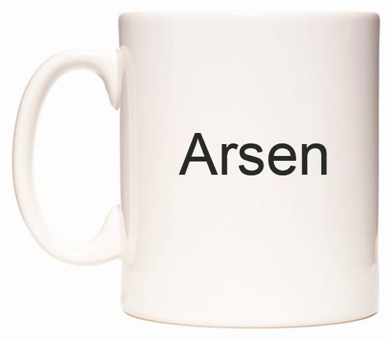 This mug features Arsen