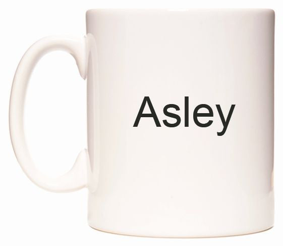 This mug features Asley