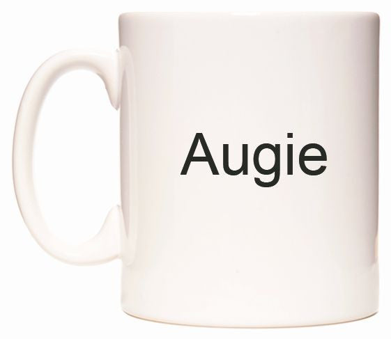 This mug features Augie