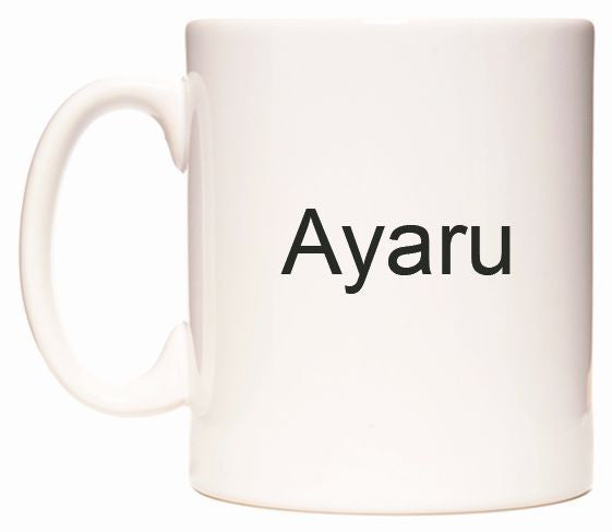This mug features Ayaru