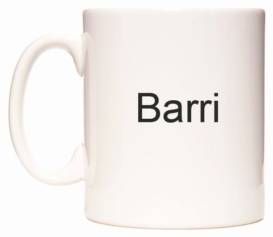 This mug features Barri