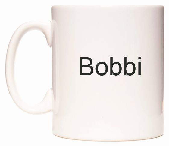 This mug features Bobbi