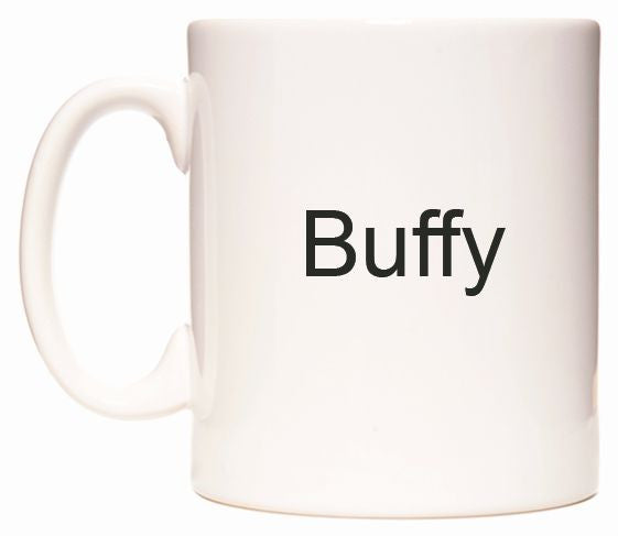 This mug features Buffy