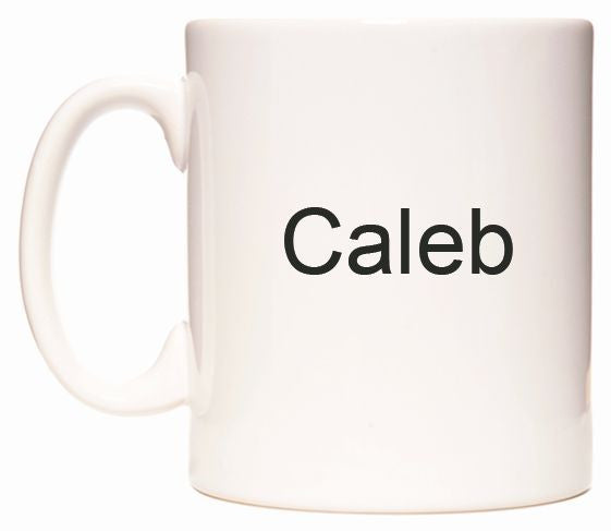 This mug features Caleb