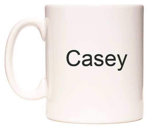 This mug features Casey
