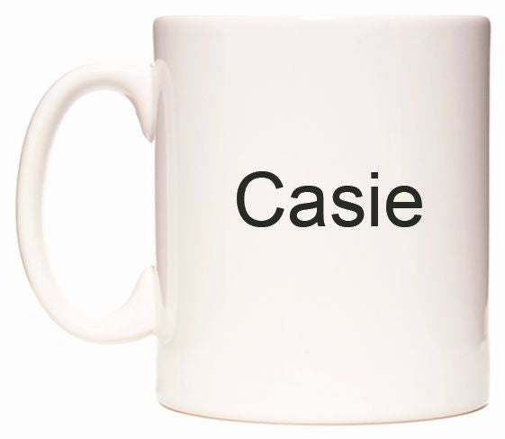 This mug features Casie