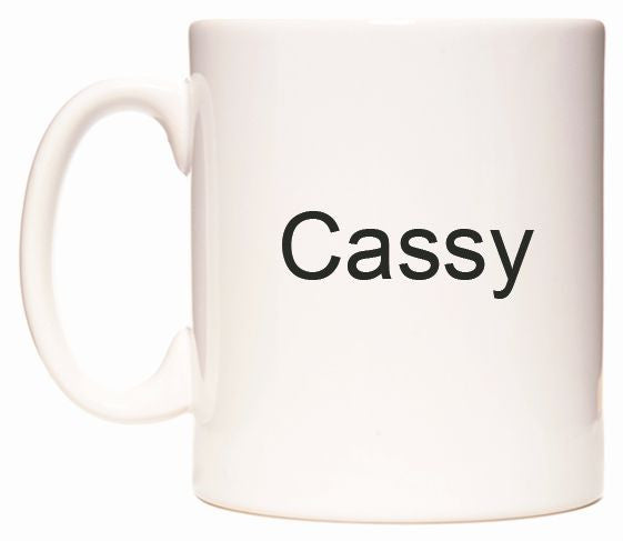 This mug features Cassy