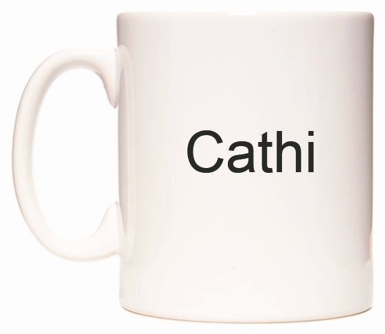 This mug features Cathi