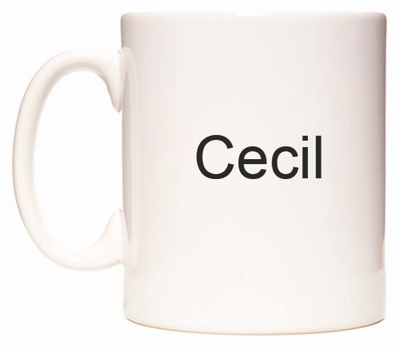 This mug features Cecil