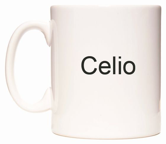 This mug features Celio