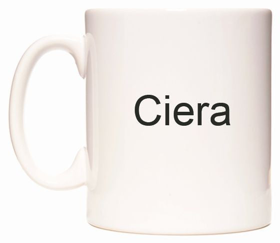 This mug features Ciera