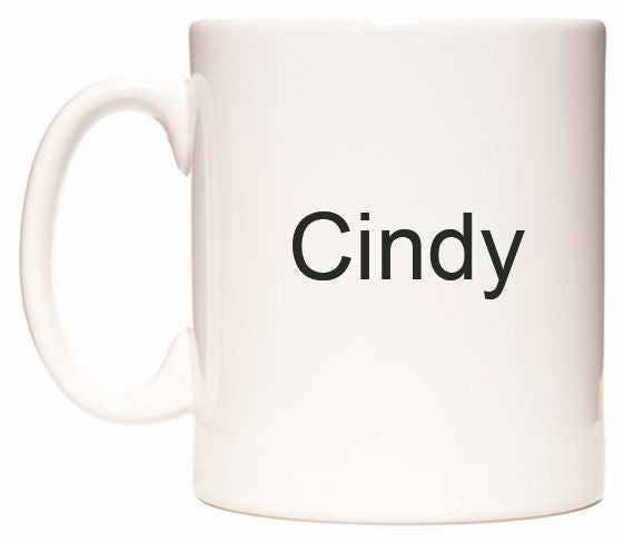 This mug features Cindy