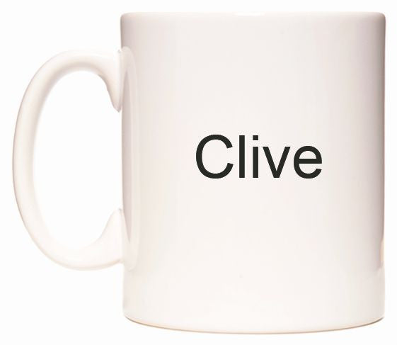 This mug features Clive