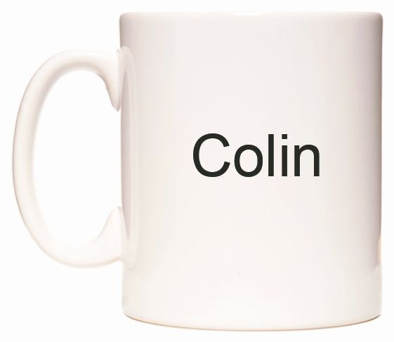 This mug features Colin