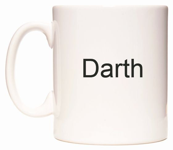 This mug features Darth