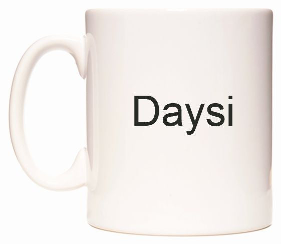 This mug features Daysi