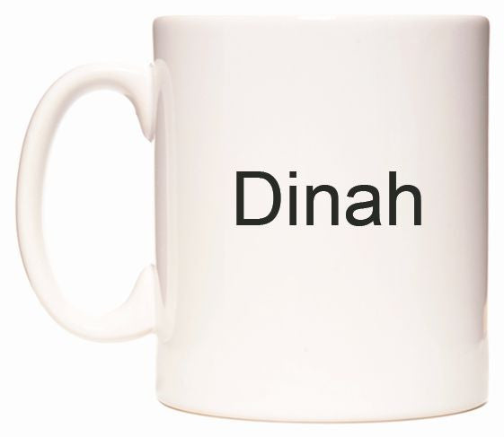 This mug features Dinah