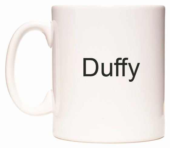 This mug features Duffy