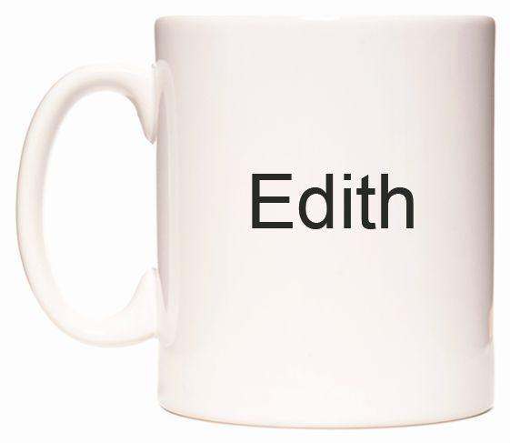 This mug features Edith