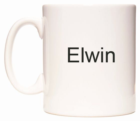 This mug features Elwin