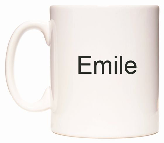 This mug features Emile