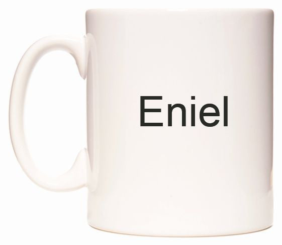 This mug features Eniel