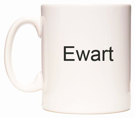 This mug features Ewart