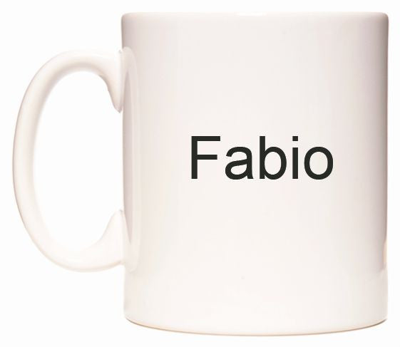 This mug features Fabio