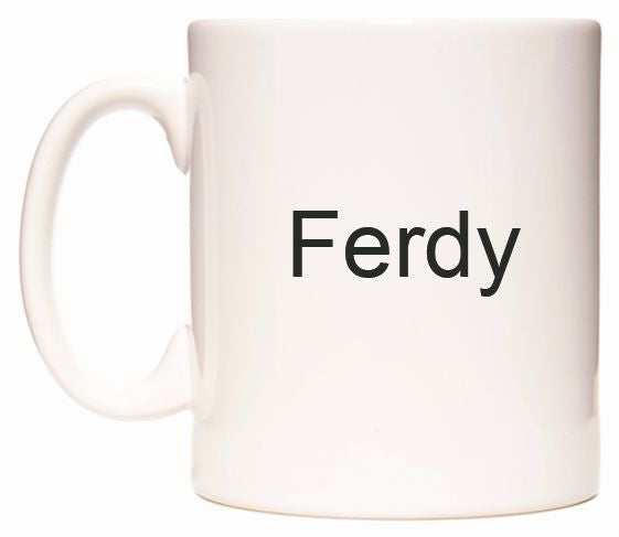 This mug features Ferdy