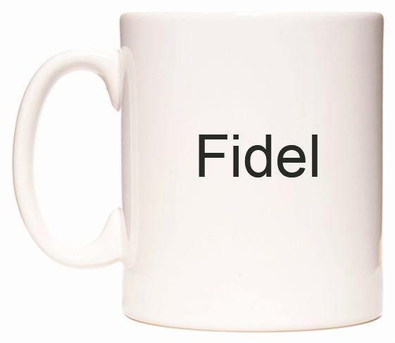 This mug features Fidel