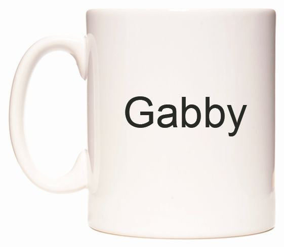 This mug features Gabby