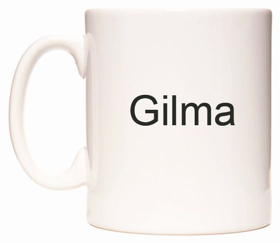 This mug features Gilma