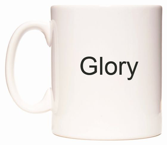 This mug features Glory