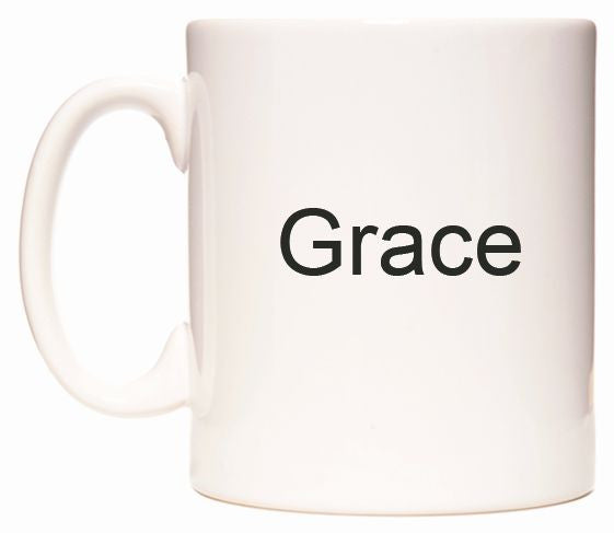 This mug features Grace