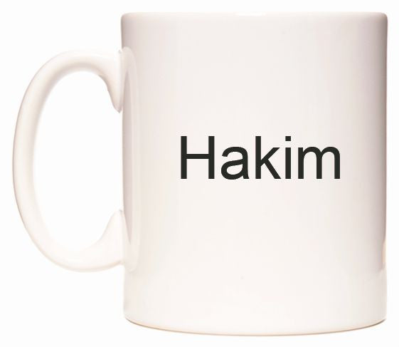 This mug features Hakim