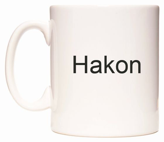 This mug features Hakon