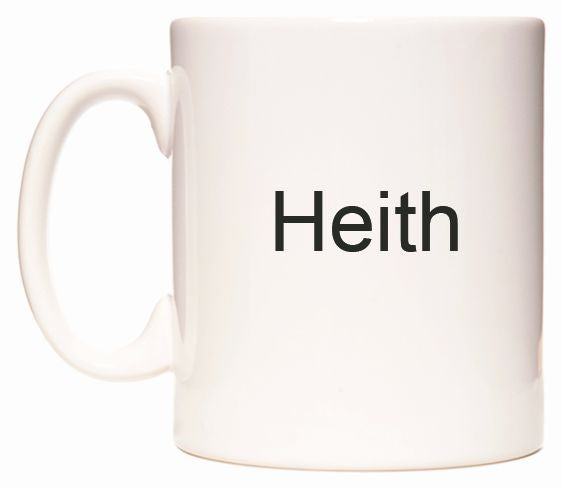 This mug features Heith