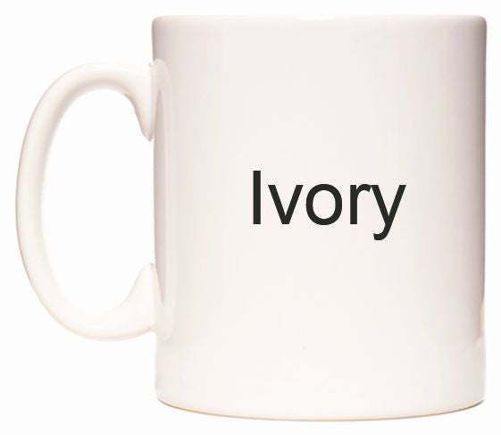 This mug features Ivory
