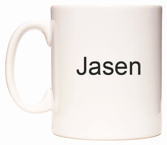 This mug features Jasen