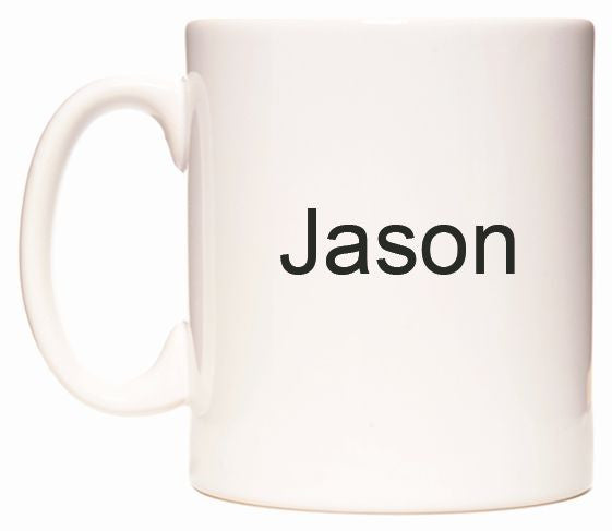 This mug features Jason