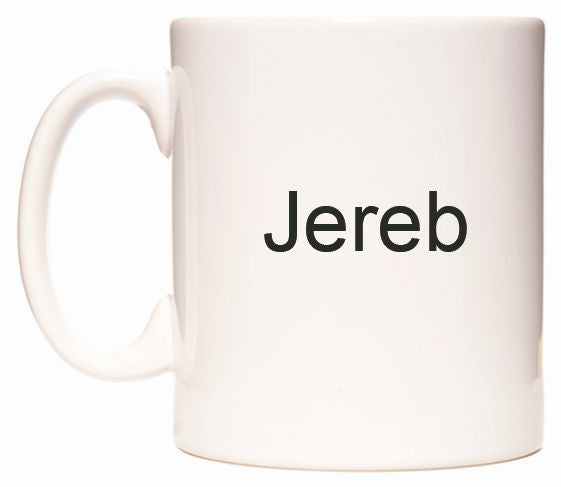 This mug features Jereb