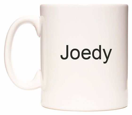This mug features Joedy