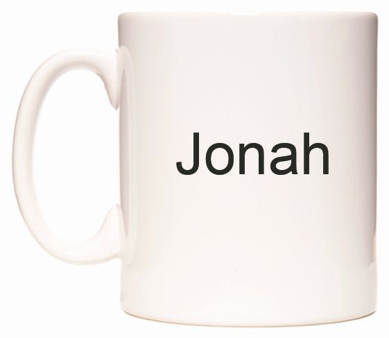 This mug features Jonah