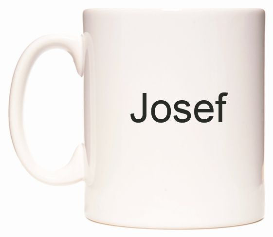 This mug features Josef